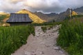 Summer view of the Gasienicowa Valley. Tatra Mountains. Poland.