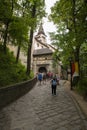 Gate to courtyard of Orava Castle, Slovakia Royalty Free Stock Photo