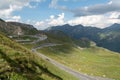 View of Grossglockner Hochalpenstrasse, the most famous mountain road in the Austrian Alps Royalty Free Stock Photo