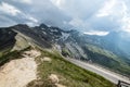 View of Grossglockner Hochalpenstrasse, the most famous mountain road in the Austrian Alps Royalty Free Stock Photo