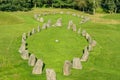 Large formation of megaliths standing in a figure eight