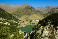 Summer view of Vall de Nuria in Pyrenees, Spain Royalty Free Stock Photo