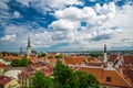 Summer view of old city. Estonia, Tallinn.