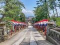 Summer view of onohiyoshi jinja shrine, Kanazawa, Japan