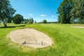 View over Swedish golf course Royalty Free Stock Photo