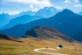 Summer view Passo Giau Dolomites, Italy, Europe