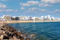 Algarve wide view of Quarteira beach