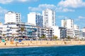 Algarve wide view of Quarteira beach