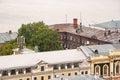 View from the right bank of the Volga River, Old houses, roofs and views of the central part of Nizhny Novgorod, Russia Royalty Free Stock Photo