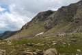 Summer view of Rila Mountan near The Seven Rila Lakes, Bulgaria