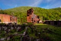 Rusted Paper Mill Ruins - Historic Cass, West Virginia Buildings