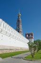 Shvalnaya tower and bell tower of the Novodevichy convent in Moscow, Russia Royalty Free Stock Photo