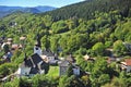 Summer view of Spania dolina village in Slovakia Royalty Free Stock Photo