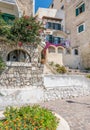 Summer view in Sperlonga, Latina Province, Lazio, central Italy. Royalty Free Stock Photo