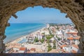 Summer view in Sperlonga, Latina Province, Lazio, central Italy. Royalty Free Stock Photo