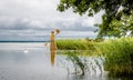 Summer view to the Curonian Lagoon Royalty Free Stock Photo