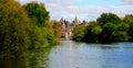 Summer view to St James`s Park and The Household Cavalry Museum . London, UK