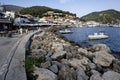 Summer view of Town of Parga, Epirus, Greece Royalty Free Stock Photo