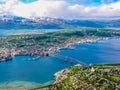 Summer view of Tromso, Norway Royalty Free Stock Photo