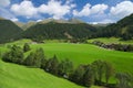 Summer view of the Val Casies (Gsies tal)