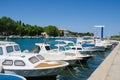 Summer view of Zadar harbor or waterfront in Dalmatia, Croatia. Royalty Free Stock Photo