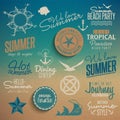 Summer vintage elements