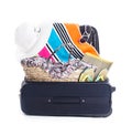 Summer vocation bag Royalty Free Stock Photo