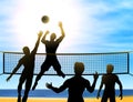 Summer volleyball Royalty Free Stock Photo