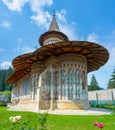 Summer at the Voronet monastery in Romania Royalty Free Stock Photo