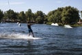 Summer water sport wakeboarding