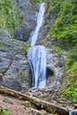 Summer waterfall on the rock