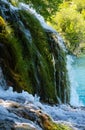 Summer waterfalls in Plitvice (Croatia). Royalty Free Stock Photo