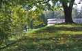 summer waterfront park district white marble fence architecture object foreground