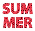 Summer. Watermelon seads red background Royalty Free Stock Photo