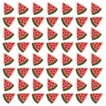 Summer Watermelons Pattern Texture Wallart