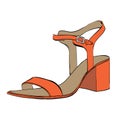 Summer womens high-heeled sandals