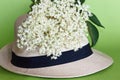 Summerhat with flowers Royalty Free Stock Photo