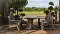 Summerhouse seating