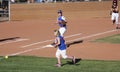 A Summerlin Little League Girls Softball Game Royalty Free Stock Photo