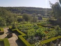 Summers garden at beamish museum United kingdom Royalty Free Stock Photo