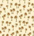 Palm tree. Vector drawing