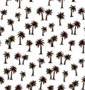 Palm tree. Vector drawing