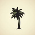 Palm tree. Vector drawing