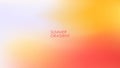 Summertime blurred background. Summer theme orange gradients for creative seasonal graphic design. Royalty Free Stock Photo