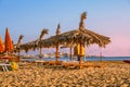 Summertime.Gargano coast: Portonuovo beach,Vieste-(Apulia) ITALY- Royalty Free Stock Photo