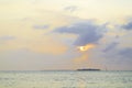 Summertime, Happy man sailing catamaran