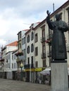 Statue of John Paul II at Funchal to Madeira in Portugal.