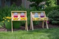 summertime lemonade stand, with variety of flavors to choose from Royalty Free Stock Photo