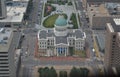 Summer in Missouri: Overlooking Old St Louis County Courthouse and Kiener Plaza Park Royalty Free Stock Photo