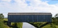 Summer in New Brunswick: Sawmill Creek Covered Bridge near Hopewell Royalty Free Stock Photo